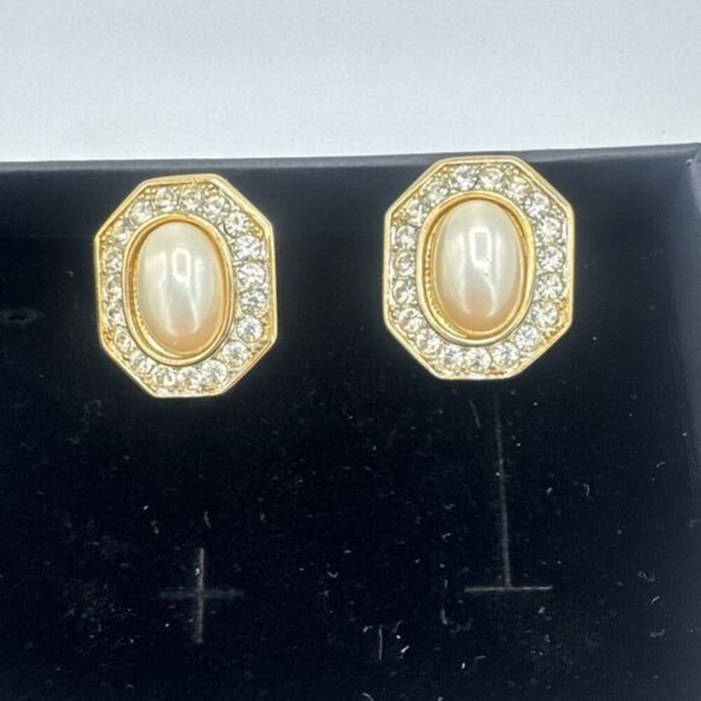 Rare Vintage TAT 90s Runway Style Geometric Octagon Earrings.